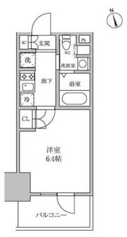 レジディア蒲田Ⅳの間取り画像