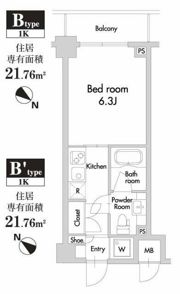 プライムアーバン田園調布南の間取り画像