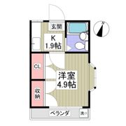 コーポ北欧の間取り画像