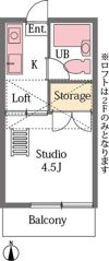 あるゾウパレス六軒町の間取り画像