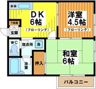 フラット羽根木の間取り画像