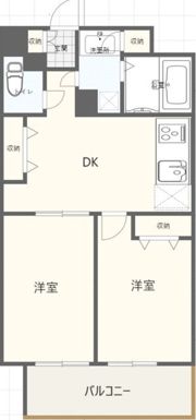 エクセルシオール新宿西戸山の間取り画像