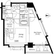 セントラルレジデンス九段下シティタワーの間取り画像