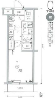 スカイコート多摩川壱番館の間取り画像