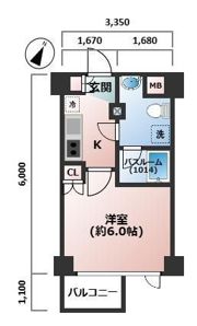 AXAS品川レジデンスの間取り画像