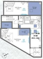 ヴァンテジオ目黒Unoの間取り画像