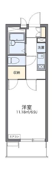 レオパレスアムール大宮Ⅱの間取り画像