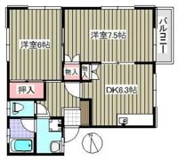 サンライズAの間取り画像