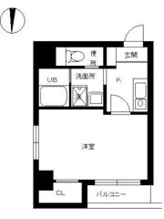 スカイコート銀座東第2の間取り画像