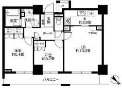 ファミール月島グランスイートタワーの間取り画像