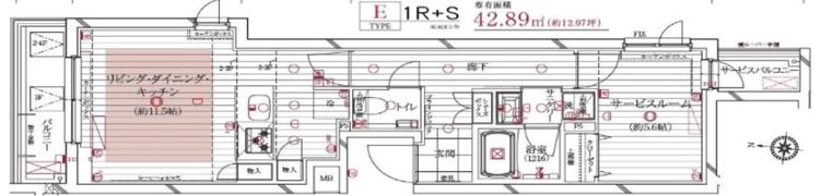 レガリス新高円寺の間取り画像