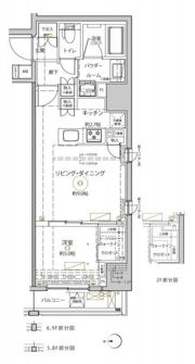 クレイシア秋葉原ラグゼスウィートの間取り画像