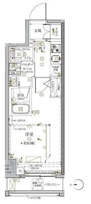 クレイシア秋葉原ラグゼスウィートの間取り画像