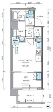 パークアクシス新大橋の間取り画像
