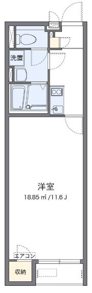クレイノハピネスの間取り画像