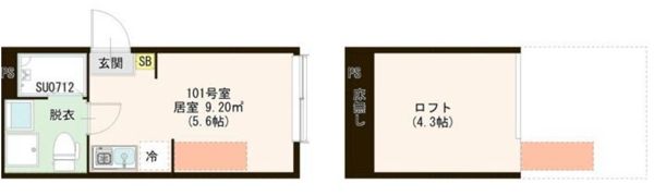 ハーモニーテラス若宮Ⅵの間取り画像