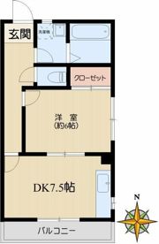 ヴィレッジ白山の間取り画像