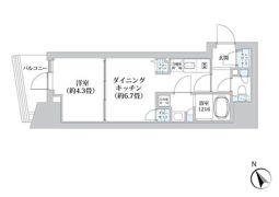 ライオンズフォーシア五反田の間取り画像