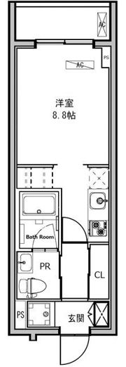 B CITY APARTMENT SHINAGAWA WESTの間取り画像