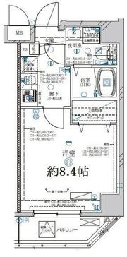 ディアレイシャス日暮里EASTの間取り画像