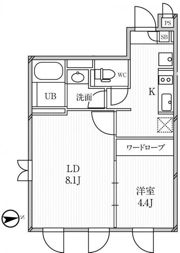 ルクレ高田馬場の間取り画像