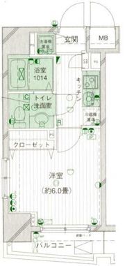 パークウェル曙橋の間取り画像