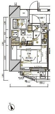 メインステージ新橋の間取り画像