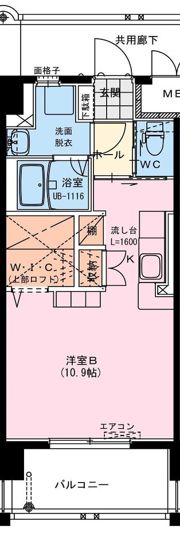アクア広島の間取り画像