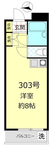 パレロワイヤル弦巻の間取り画像