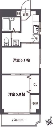 ファーストコート鵜の木の間取り画像