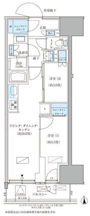 パークアクシス品川天王洲アイルの間取り画像