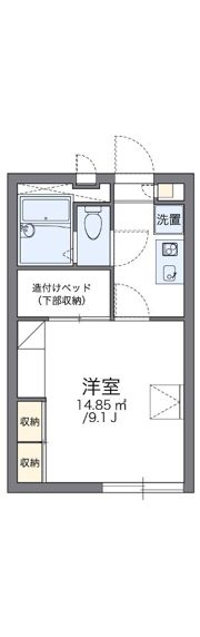 レオパレスサマールKの間取り画像