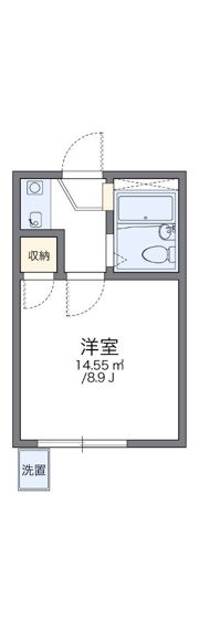 レオパレスサンクレール小戸の間取り画像