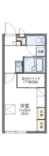 レオパレスハートフルの間取り画像
