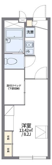 レオパレスエコハウス京華の間取り画像