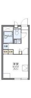 レオパレス西脇ウチダ5号館の間取り画像