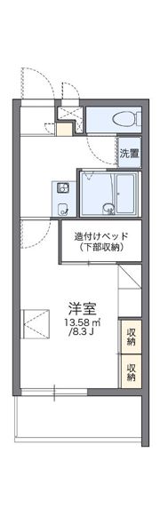 レオパレスビュートラストの間取り画像
