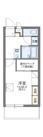 レオパレスビュートラストの間取り画像