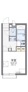 レオパレスどうのもとの間取り画像