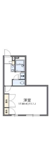 レオパレス飾西の間取り画像