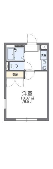 レオパレスKUWADAの間取り画像