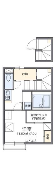 レオパレスフロックス西脇の間取り画像