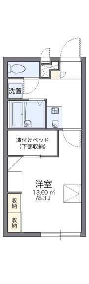 レオパレスHaRUⅡの間取り画像