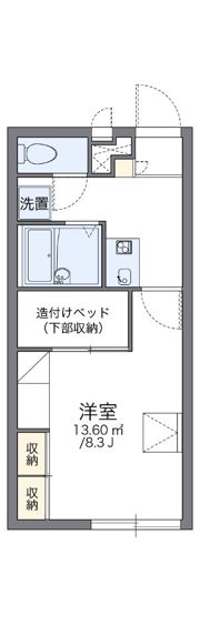 レオパレスHaRUⅡの間取り画像