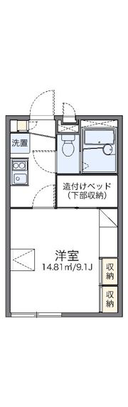 レオパレスエスポワールの間取り画像