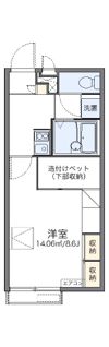 レオパレス加茂の間取り画像