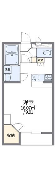 レオパレスKTY 白浜の間取り画像