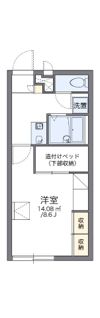 レオパレスリスペクトの間取り画像