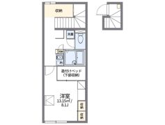 レオパレス花の北の間取り画像