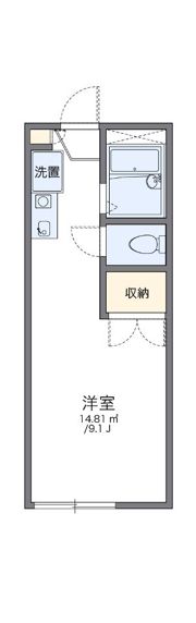 レオパレスプラージュの間取り画像